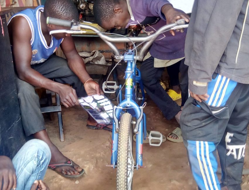 New Youths skills training center for motorcycle and Bicycle Repair.